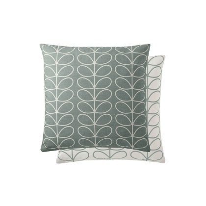 Orla Kiely Small Linear Stem Duck Egg 50x50cm Feather Cushion