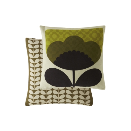 Orla Kiely Spring Bloom Seagrass 45x45cm Feather Cushion
