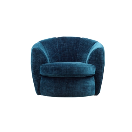 Bouquet Curved Accent Swivel Chair