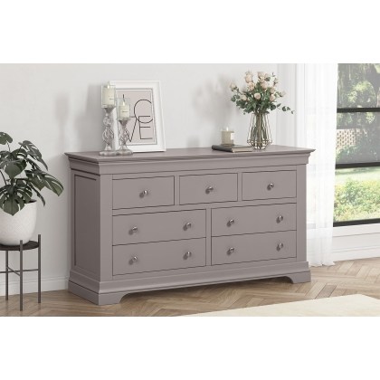 Providence Painted Grey 3 Over 4 Drawer Chest of Drawers