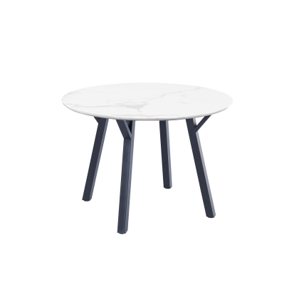 1.1m Round Marble Dining Table