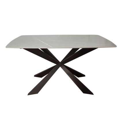 1.4m Grey Sintered Stone Dining Table