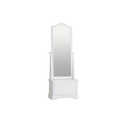 Chateau Warm White Cheval Mirror