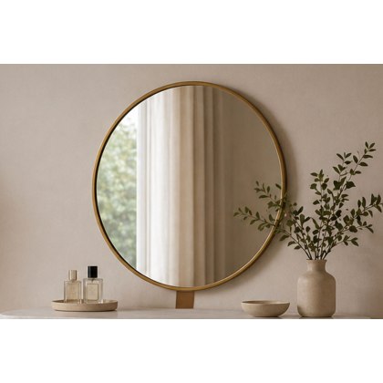 Reed Mango Wood & Marble Dressing Table Gallery Mirror