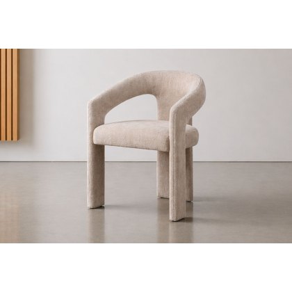 Georgia Light Beige Upholstered Dining Chair (Pair)