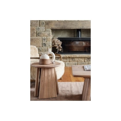 CLEARANCE - Tivoli Reclaimed Wood Lamp Table