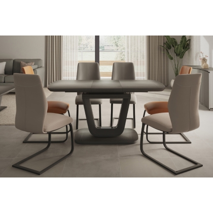 Liberty Gloss Small Extending Dining Table Set & 4 Chairs