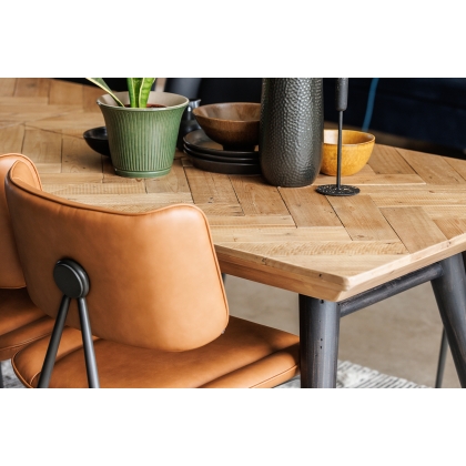 Frankfurt Reclaimed Wood 160-200cm Extending Dining Table