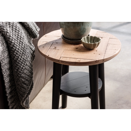 Frankfurt Reclaimed Wood Lamp Table