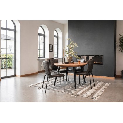 Franklin Reclaimed Wood 120cm Round Dining Table