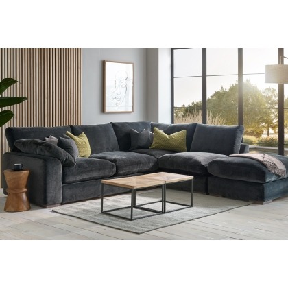 Bounty Full Circle 4 Seater Corner Chaise Sofa & Footstool Bounty Full Circle 4 Seater Corner Chaise Sofa & Footstool
