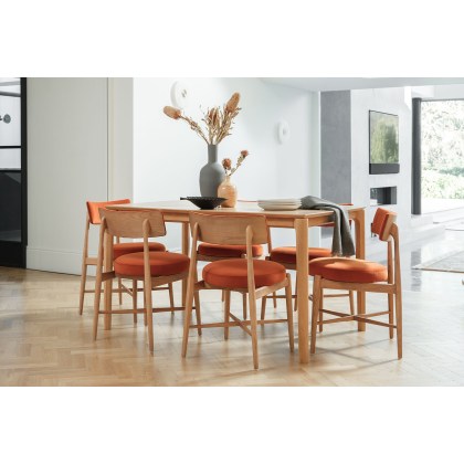 G Plan Winchester Retro Oak 135-190cm Extending Dining Table