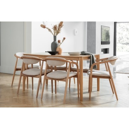 G Plan Winchester Retro Oak 135-190cm Extending Dining Table