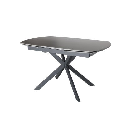 Sintered Stone 140-200cm Twist Extending Dining Table in Grey