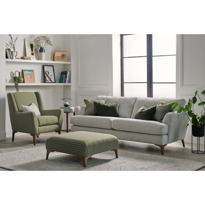 Hampton Upholstered Designer Accent Stool