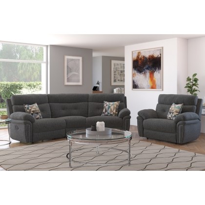 La-Z-Boy Baxter 3 Seater Curved Recliner Sofa