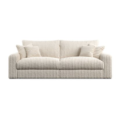Chunky Cord Cream Extra Large Sofa