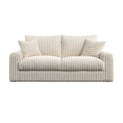 Chunky Cord Cream Large Sofa