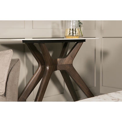 Areola Walnut and Sintered Stone Console Table