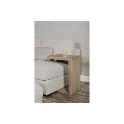 Feltz Smoked Oak Drinks Side Table