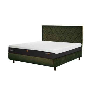 TEMPUR® Arc Ergo Smart Base Bed Frame with Quilted Headboard