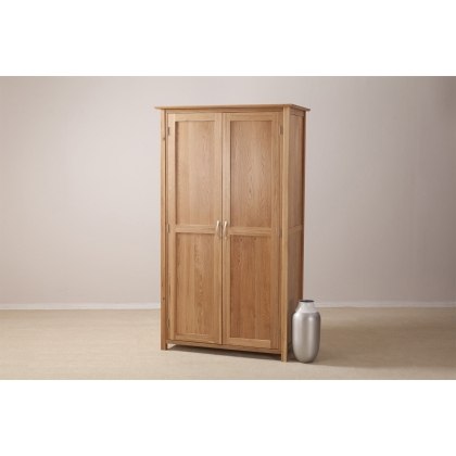 Moda Solid Oak Hanging Wardrobe