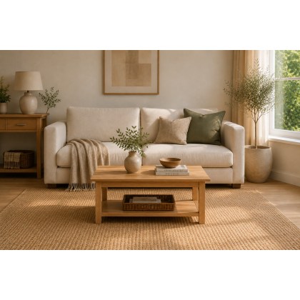 Devon 100% Solid Oak Coffee Table Devon 100% Solid Oak Coffee Table