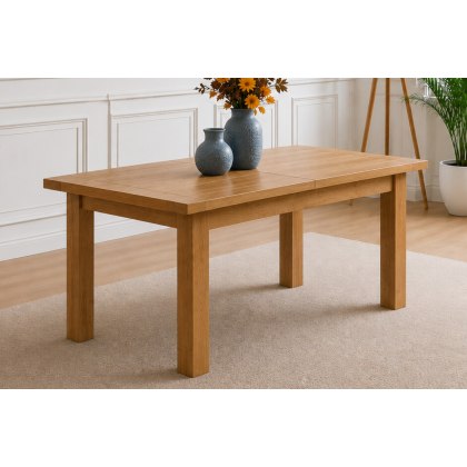 Devon 100% Solid Oak 4'4" Extendable Dining Table (2 Leaf) Devon 100% Solid Oak 4'4" Extendable Dining Table (2 Leaf)