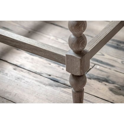 Gallery Direct Artisan Limewash Oak Bar Stool with Bobbin Detail Gallery Direct Artisan Limewash Oak Bar Stool with Bobbin Detail