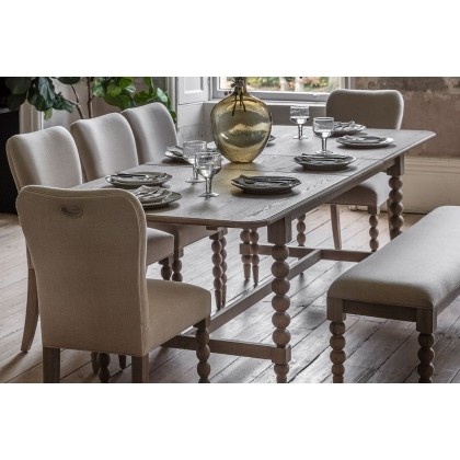Gallery Direct Artisan Limewash Oak Extending Dining Table Set & 6 Chairs Gallery Direct Artisan Limewash Oak Extending Dining Table Set & 6 Chairs