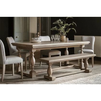 Gallery Direct Vancouver Rustic Pine Extending 200-250cm Dining Table