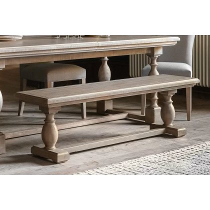 Gallery Direct Vancouver Rustic Pine Dining Bench