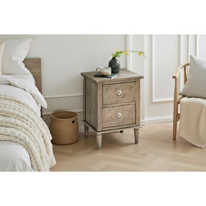 Gallery Direct Rustique French Colonial Bedside Table