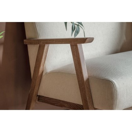 Gallery Direct Neyland Natural Linen Fabric 2 Seater Sofa Gallery Direct Neyland Natural Linen Fabric 2 Seater Sofa