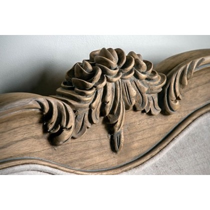 Gallery Direct Chic Weathered Linen Upholstered Bed Frame