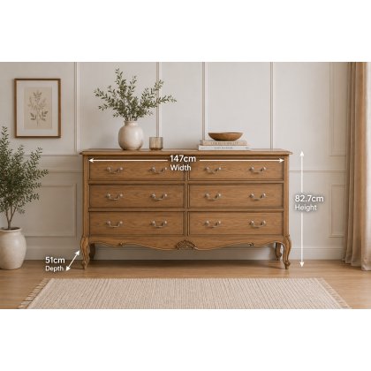 Gallery Direct Chic Weathered 6 Drawer Chest Of Drawers Gallery Direct Chic Weathered 6 Drawer Chest Of Drawers