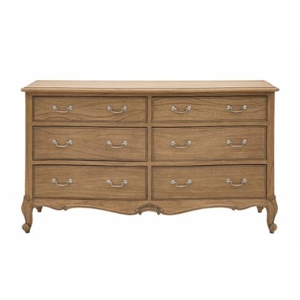 Gallery Direct Chic Weathered 6 Drawer Chest Of Drawers