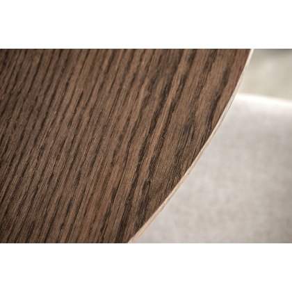 Gallery Direct Hatfield Smoked Oak 110cm Round Dining Table
