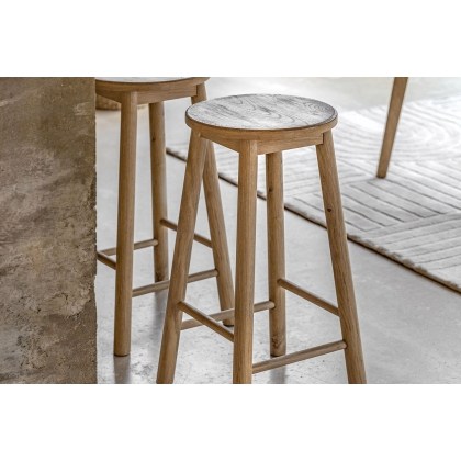 Gallery Direct Hatfield Natural Oak Stool Gallery Direct Hatfield Natural Oak Stool
