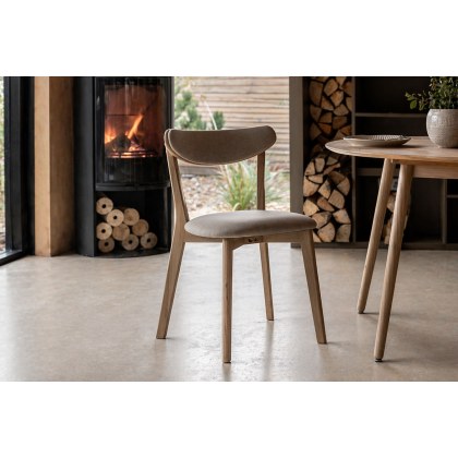 Gallery Direct Hatfield Pair Of Natural Oak Dining Chairs