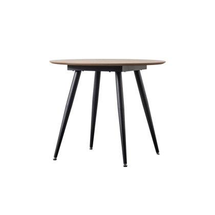 Gallery Direct Astley 90cm Round Oak Dining Table Gallery Direct Astley 90cm Round Oak Dining Table