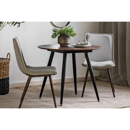 Gallery Direct Astley 90cm Round Walnut Dining Table Gallery Direct Astley 90cm Round Walnut Dining Table