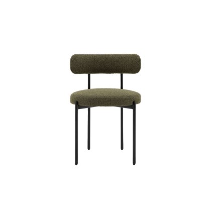 Gallery Direct Aveley Set of 2 Green Boucle Dining Chairs Gallery Direct Aveley Set of 2 Green Boucle Dining Chairs