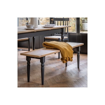 Gallery Direct Eton Painted Meteor Dining Bench Gallery Direct Eton Painted Meteor Dining Bench