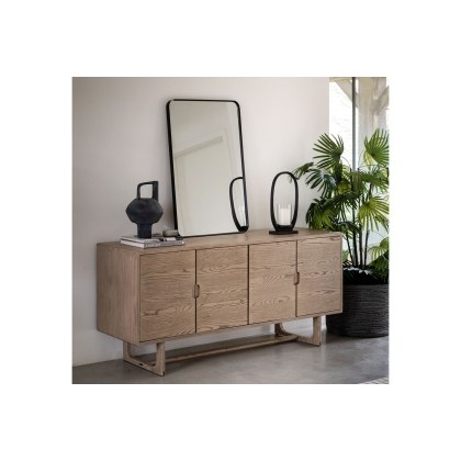 Gallery Direct Craft Smoked Oak Large Sideboard Gallery Direct Craft Smoked Oak Large Sideboard