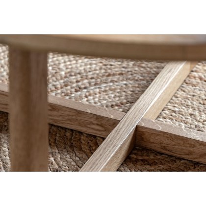 Gallery Direct Craft Natural Oak Round Coffee Table