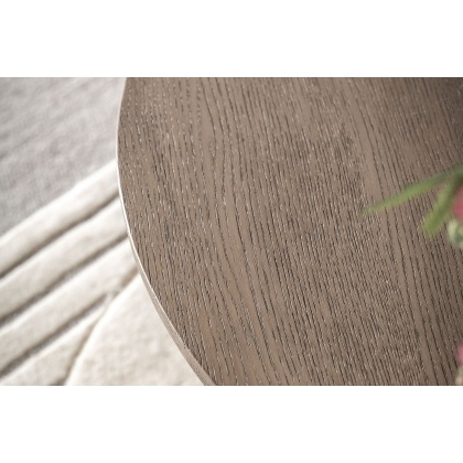 Gallery Direct Craft Smoked Oak Round Coffee Table
