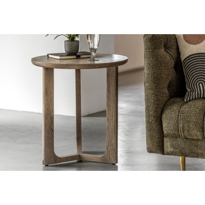 Gallery Direct Craft Smoked Oak Side Table