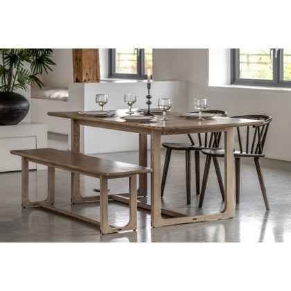 Gallery Direct Craft Smoked Oak Dining Table Gallery Direct Craft Smoked Oak Dining Table