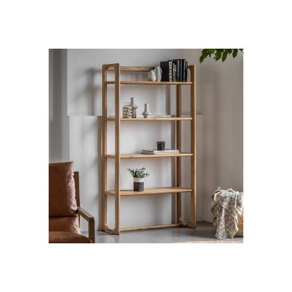 Gallery Direct Craft Natural Oak Large Open Display Unit Gallery Direct Craft Natural Oak Large Open Display Unit